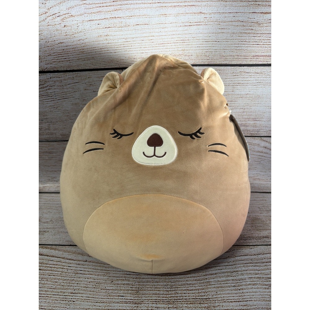 Squishmallows Maisha Beaver 16" Plush Large Brown Stuffed Animal Toy NWT New